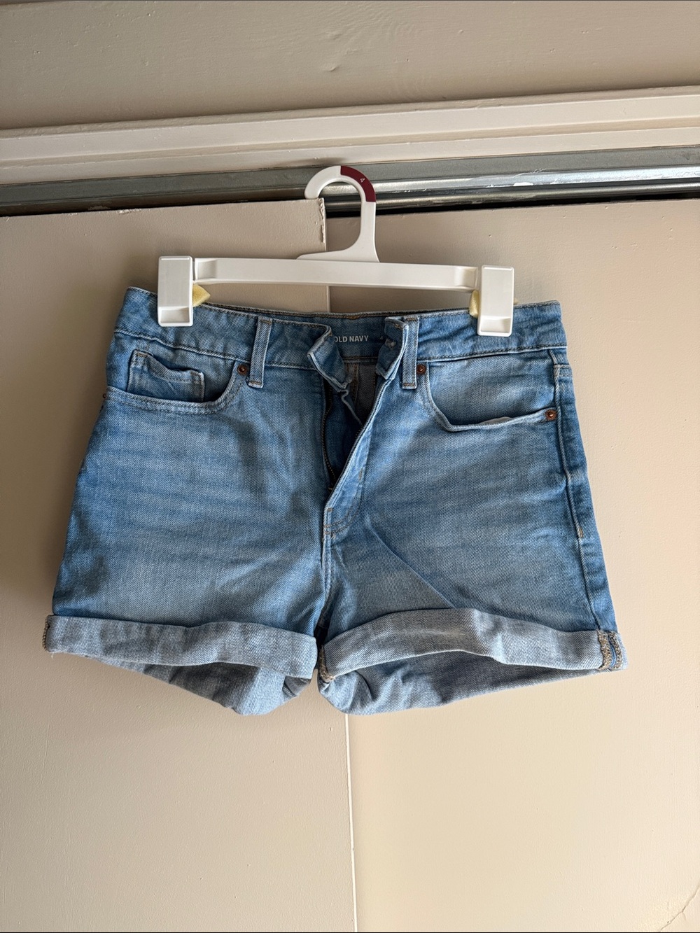 Old Navy Light Blue Rolled Cuff Denim Shorts